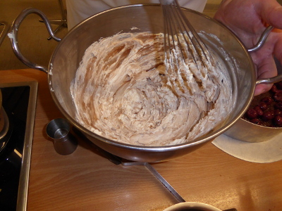 Anrühren der Schokosahne